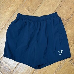 Navy Men's Gymshark Athletic Shorts